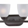 Brand new 💯 Maxim Axis 8-1/2 in. 60W 4-Light Bath Vanity in Oil Rubbed Bronze with Frosted Glass Shade 😍 -Cheap Maxim Lighting Store Query 103