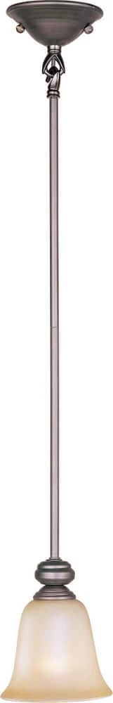 Outlet 👏 Maxim Madera 11 in. 100W 1-Light Mini Pendant in Oil Rubbed Bronze 🥰