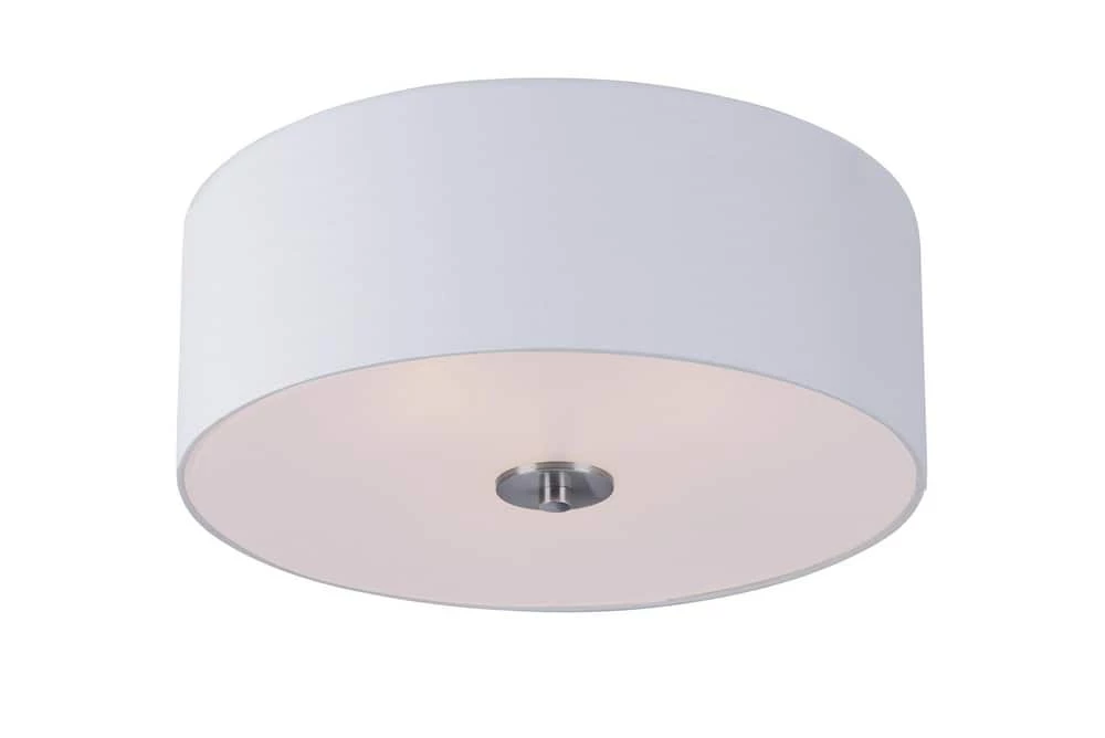 Flash Sale β Maxim Bongo 18 in. 60W 3-Light Medium E-26 Incandescent Flush Mount Ceiling Fixture in Satin Nickel π 3 Flash Sale β Maxim Bongo 18 in. 60W 3-Light Medium E-26 Incandescent Flush Mount Ceiling Fixture in Satin Nickel π