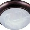 Budget 😍 Maxim 14 in. 2-Light Flushmount in Oil Rubbed Bronze with Marble Glass Shade 🥰 -Cheap Maxim Lighting Store Query 134