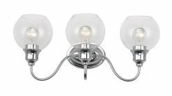 Deals 🎉 Maxim Ballord 60W 3-Light Medium E-26 Incandescent Vanity Fixture in Polished Chrome 🔥