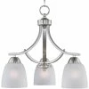 Cheapest ✔️ Maxim Brentwood 60W 3-Light Incandescent Chandelier in Satin Nickel 👏 -Cheap Maxim Lighting Store Query 15