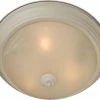 Cheap 👏 Maxim 13-1/2 in. 2-Light Flushmount in Textured White with Marble Glass Shade ✨ -Cheap Maxim Lighting Store Query 170