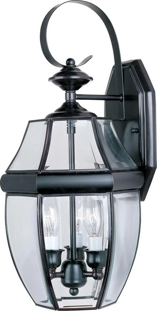 Brand new ๐ Maxim South Park 19 x 9-1/2 in. 40W 3-Light Outdoor Wall Lantern in Burnished โญ 3 Brand new ๐ Maxim South Park 19 x 9-1/2 in. 40W 3-Light Outdoor Wall Lantern in Burnished โญ