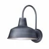Outlet 🔥 Maxim Pier M 60W 1-Light Medium E-26 Incandescent Outdoor Wall Sconce in Weathered Zinc 😉
