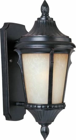 New 🧨 Maxim Odessa 7 in. 100W 1-Light Medium E-26 Incandescent Wall Lantern in Espresso 🥰