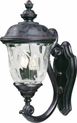Flash Sale 🎉 Maxim Carriage House 20 in. 40W 2-Light Outdoor Wall Lantern in Oriental Bronze 🎁