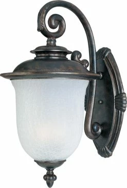 Promo 🎉 Maxim 17-1/2 in 18W 1-Light Fluorescent Outdoor Wall Lantern in Chocolate 💯