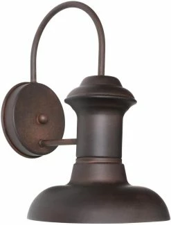 Best Sale 👏 Maxim Wharf 10 x 10 in. 100W 1-Light Outdoor Wall Lantern in Empire Bronze 🤩
