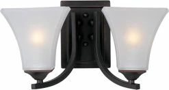 Brand new ⌛ Maxim Aurora 7 in. 100W 2-Light Bath Light in Oil Rubbed Bronze with Frosted Glass Shade ✔️