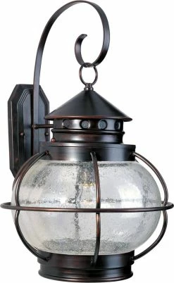 Coupon ✔️ Maxim Portsmouth 100W 1-Light Incandescent Outdoor Wall Lantern in Oil Rubbed Bronze 🎁