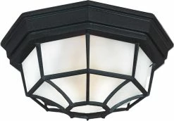 Best Pirce ✨ Maxim Crown Hill 4-1/2 in. 2-Light Outdoor Ceiling Mount Light in Black 🔥