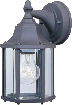 Flash Sale 🎉 Maxim Builder Cast 10 x 5-1/2 in. 60W 1-Light Outdoor Wall Lantern in Black 🔔