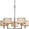 New 👍 Maxim Nexus 27-3/4 in. 60W 5-Light Medium Incandescent Chandelier in Satin Nickel 😀