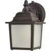 Outlet 😀 Maxim Side Door 8-1/2 in. 9W 1-Light Outdoor Wall Sconce in Empire Bronze 🔥 -Cheap Maxim Lighting Store Query 257