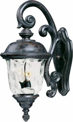 Top 10 🎉 Maxim Carriage House 60W 3-Light Candelabra E-12 Incandescent Wall Lantern in Oriental Bronze ✔️