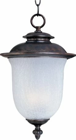 New 🥰 Maxim 21-1/2 in 26W 1-Light Fluorescent Outdoor Hanging Lantern in Chocolate 🥰