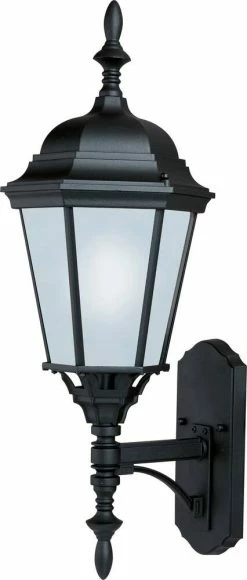 Cheap ⭐ Maxim 24 in 18W 1-Light Fluorescent Outdoor Wall Lantern in Black ⭐
