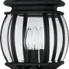 New 👏 Maxim Crown Hill 60W 3-Light Post Lantern in Black 😀