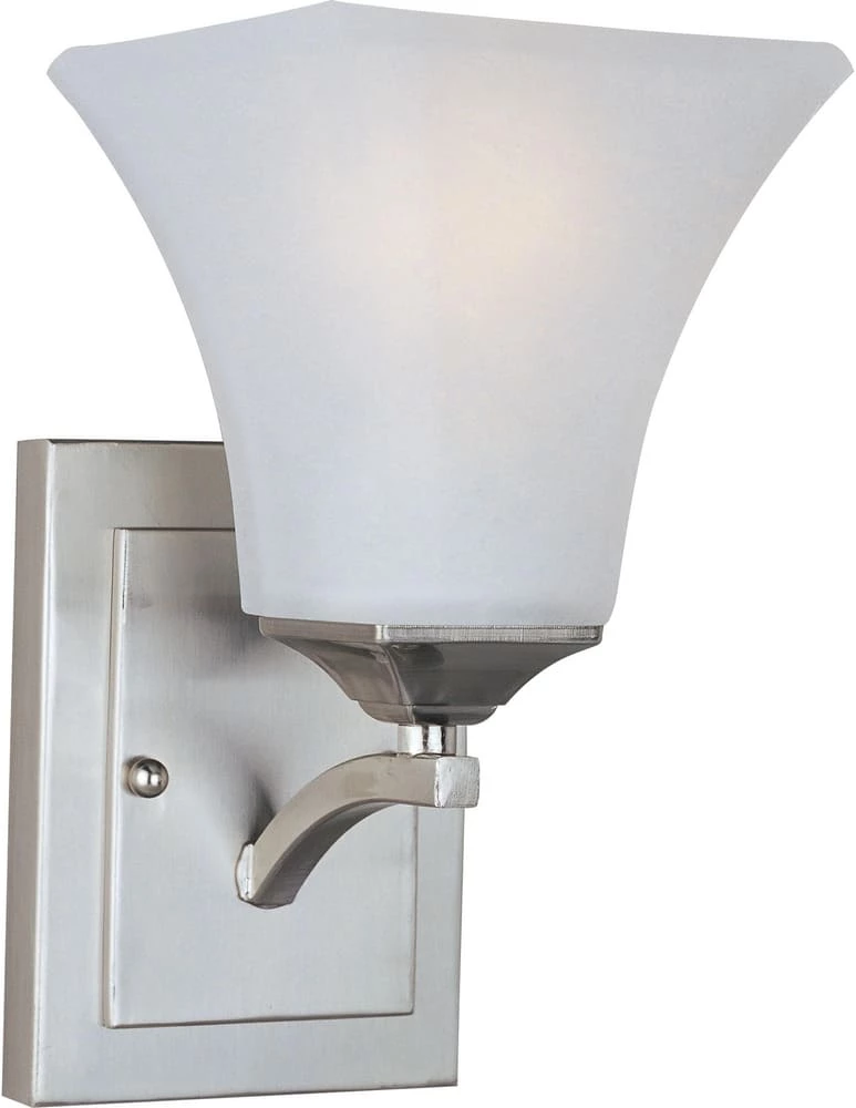 Best deal 👏 Maxim Aurora 5-1/2 in. 1-Light Wall Sconce in Satin Nickel ✨ 3 Best deal 👏 Maxim Aurora 5-1/2 in. 1-Light Wall Sconce in Satin Nickel ✨