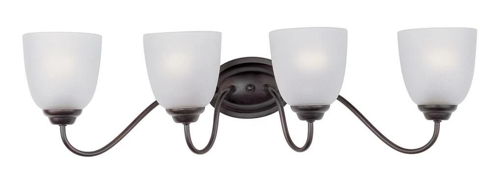 Coupon ๐ฅฐ Maxim Stefan 8 in. 60W 4-Light Bath Vanity in Oil Rubbed Bronze with Frosted Glass Shade ๐ฏ 3 Coupon ๐ฅฐ Maxim Stefan 8 in. 60W 4-Light Bath Vanity in Oil Rubbed Bronze with Frosted Glass Shade ๐ฏ