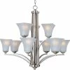 Coupon ❤️ Maxim 100W 9-Light Incandescent Chandelier in Satin Nickel 😉 -Cheap Maxim Lighting Store Query 282
