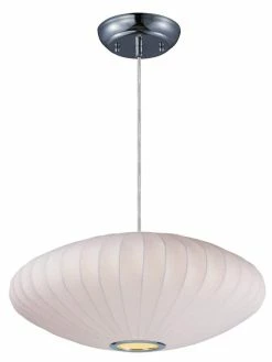 Best Pirce ✨ Maxim Cocoon 10 in. 60W 1-Light Pendant in Polished Chrome 👏