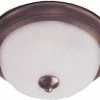 New โจ Maxim 15-1/2 in. 3-Light Flushmount in Oil Rubbed Bronze with Frosted Glass Shade ๐ 1 New โจ Maxim 15-1/2 in. 3-Light Flushmount in Oil Rubbed Bronze with Frosted Glass Shade ๐ -Cheap Maxim Lighting Store Query 301