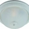 New 🥰 Maxim Essentials 40W 3-Light Medium E-26 Incandescent Ceiling Light with Frosted Glass in Textured White 🧨 -Cheap Maxim Lighting Store Query 303