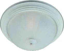 New 🥰 Maxim Essentials 40W 3-Light Medium E-26 Incandescent Ceiling Light with Frosted Glass in Textured White 🧨