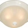 Promo 😍 Maxim Essentials 15-1/2 in. 40W 3-Light Incandescent Medium E-26 Flush Mount Ceiling Fixture in White ⌛ -Cheap Maxim Lighting Store Query 304