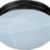 Flash Sale 👍 Maxim 5 x 9 in. 60 W 2-Light Flush Mount Ceiling Fixture in Oil Rubbed Bronze 🔔 -Cheap Maxim Lighting Store Query 317