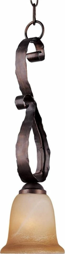 Hot Sale 🎉 Maxim Aspen™ 23-1/2 in. 100 W 1-Light Medium Pendant in Oil Rubbed Bronze 🌟