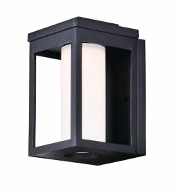 Hot Sale 🛒 Maxim Salon 8W 1-Light Integrated LED Outdoor Wall Sconce in Black 👍