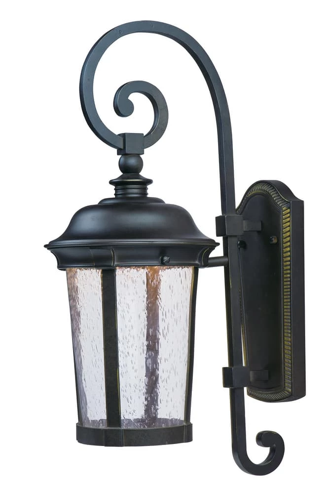 Budget π Maxim 21 in. 8W 1-Light Outdoor Wall Lantern in Bronze π₯ 3 Budget π Maxim 21 in. 8W 1-Light Outdoor Wall Lantern in Bronze π₯
