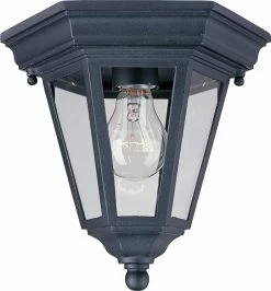 Best deal 😉 Maxim Westlake 8-1/2 in. 1-Light Outdoor Ceiling Mount Light in Black 🔥