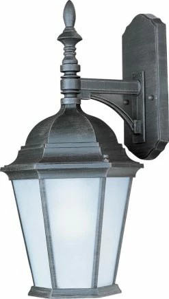 Discount 🎁 Maxim Westlake 19 in. 9W 1-Light Outdoor Wall Lantern in Rust Patina 😀