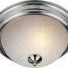 Brand new 🌟 Maxim 13-1/2 x 6 in. 60 W 2-Light Medium Flush Mount Ceiling Fixture in Stain Nickel ⌛ -Cheap Maxim Lighting Store Query 370