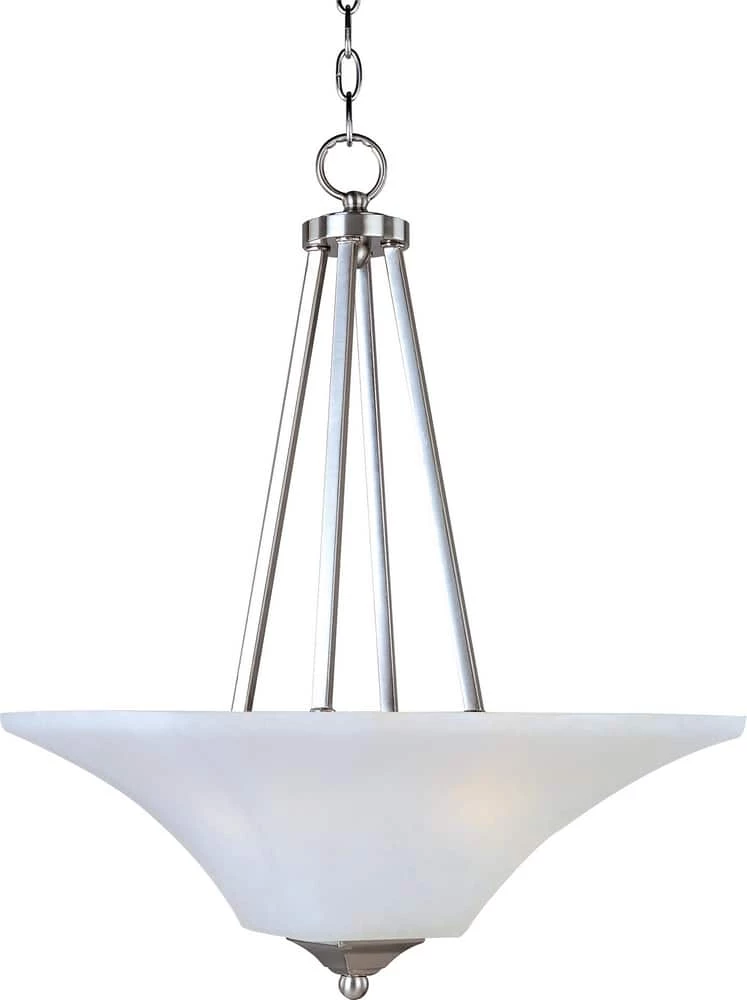 Buy ๐ฅ Maxim Aurora 24-1/2 in. 60W 2-Light Invert Bowl Pendant in Satin Nickel โญ 3 Buy ๐ฅ Maxim Aurora 24-1/2 in. 60W 2-Light Invert Bowl Pendant in Satin Nickel โญ