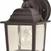 Outlet 🥰 Maxim Builder Cast 8-1/2 x 5-1/2 in. 60W 1-Light Outdoor Wall Lantern in Empire Bronze 🥰 -Cheap Maxim Lighting Store Query 379