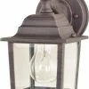 Buy ⌛ Maxim Builder Cast 8-1/2 x 5-1/2 in. 60W 1-Light Outdoor Wall Lantern in Rust Patina ⭐ -Cheap Maxim Lighting Store Query 381