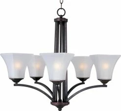 Deals 😍 Maxim 100W 5-Light Incandescent Chandelier in Oil Rubbed Bronze 😉