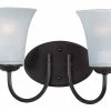 Wholesale ⭐ Maxim Logan 8-1/2 in. 60W 2-Light Wall Mount Medium E-26 Incandescent Bath Light in Oil Rubbed Bronze 🛒 -Cheap Maxim Lighting Store Query 404