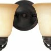 Best deal 🧨 Maxim Basix 9 in. 100 W 2-Light Medium Bracket with Wilshire Glass in Oil Rubbed Bronze 😉 -Cheap Maxim Lighting Store Query 409