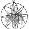 Buy 🛒 Maxim Orbit 28 in. 60W 6-Light Candelabra E-12 Ceiling Mount Pendant in Anthracite and Polished Nickel ✔️ -Cheap Maxim Lighting Store Query 412
