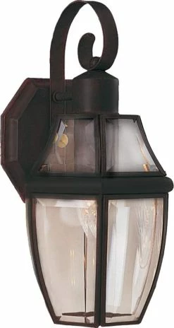 Best reviews of ✔️ Maxim South Park 13-1/2 x 7 in. 60W 1-Light Outdoor Wall Lantern in Burnished 😉