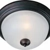Deals 😍 Maxim 11-1/2 in. 1-Light Flushmount in Oil Rubbed Bronze with Frosted Glass Shade ❤️ -Cheap Maxim Lighting Store Query 42