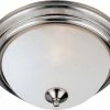 Best Pirce 😉 Maxim 11-1/2 in. 1-Light Flushmount in Satin Nickel with Frosted Glass Shade 👍 -Cheap Maxim Lighting Store Query 43