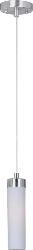 Best deal 😍 Maxim Cilandro 10 in. 40W 1-Light Mini Pendant in Satin Nickel 🧨