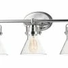 Deals ✔️ Maxim Seafarer 24-1/4 in. 180W 3-Light Medium E-26 Vanity Fixture with Clear Seedy Glass in Polished Chrome 🔥 -Cheap Maxim Lighting Store Query 45